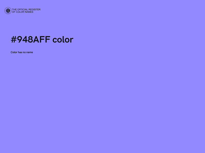 #948AFF color image
