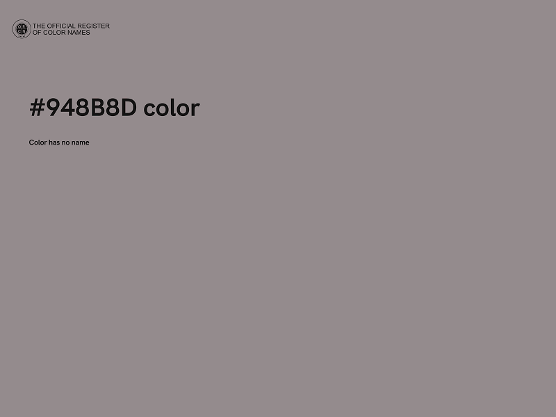 #948B8D color image