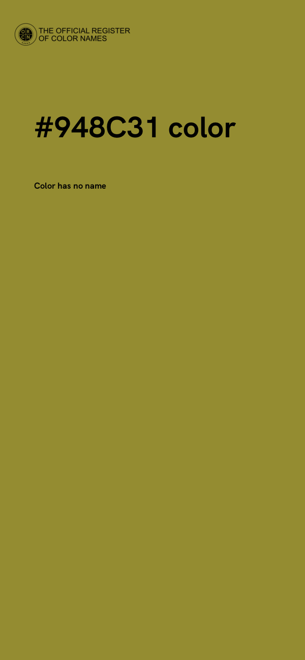 #948C31 color image
