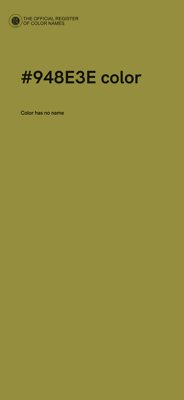 #948E3E color image