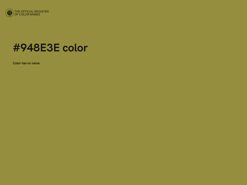 #948E3E color image