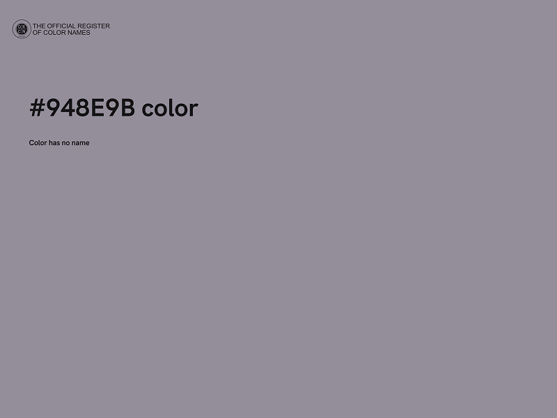 #948E9B color image