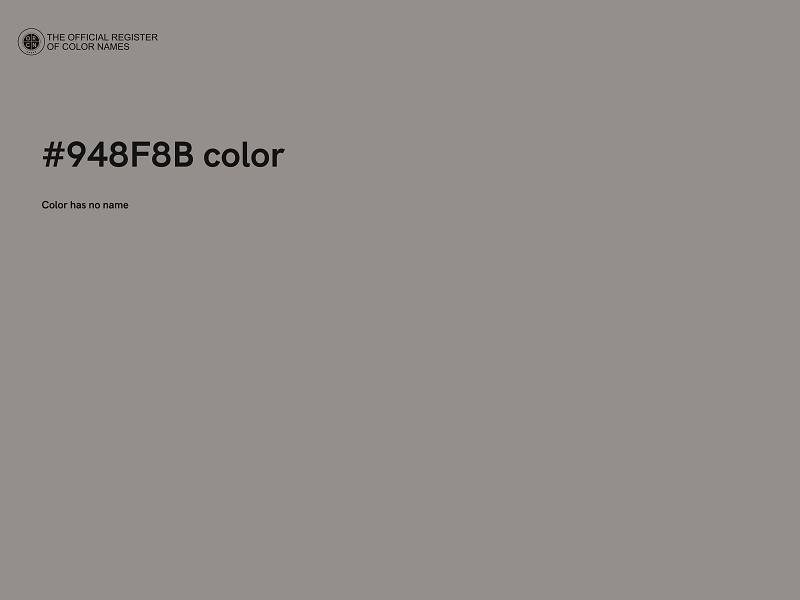 #948F8B color image