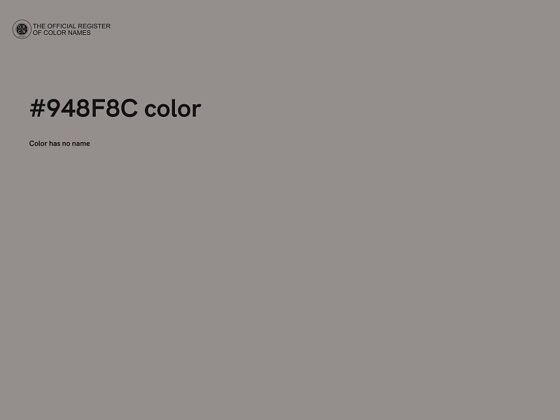 #948F8C color image