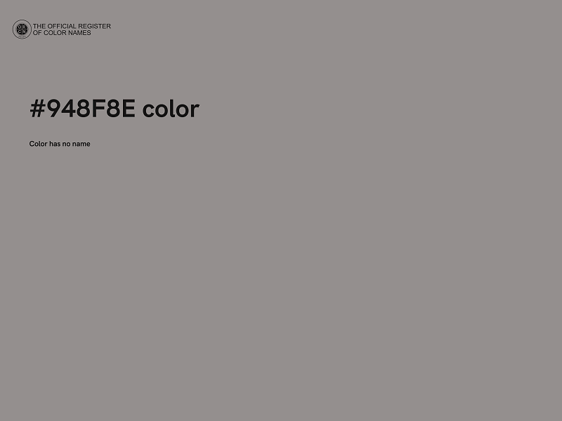 #948F8E color image