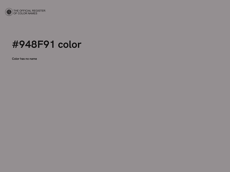 #948F91 color image