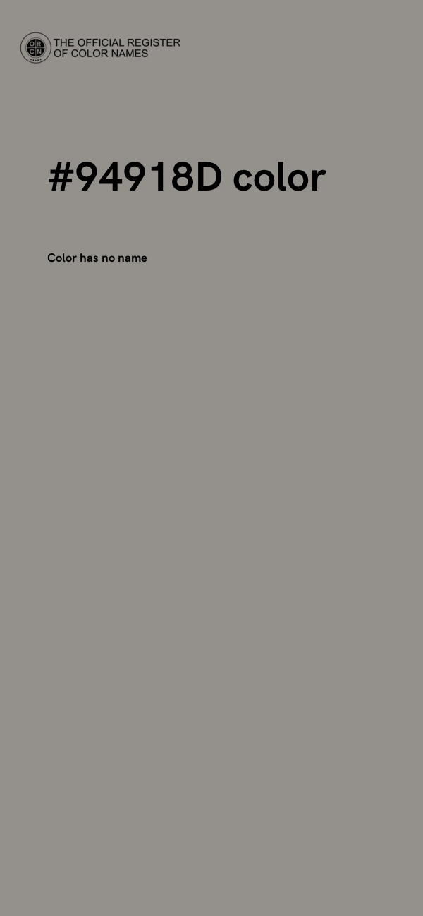 #94918D color image