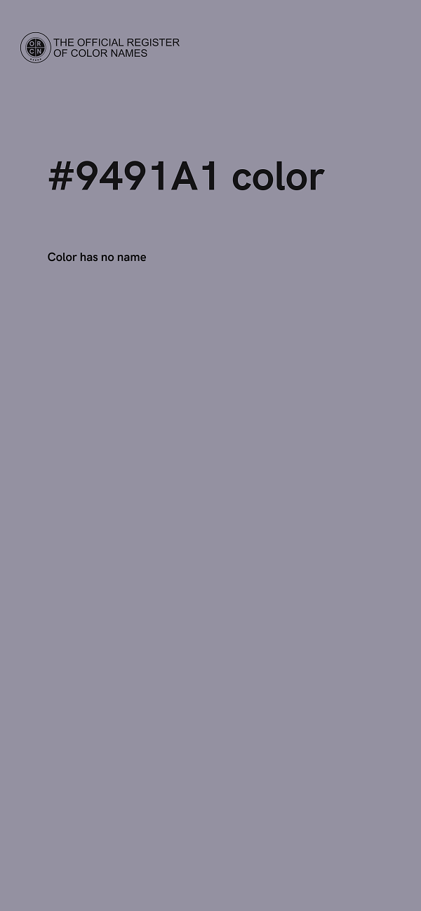 #9491A1 color image