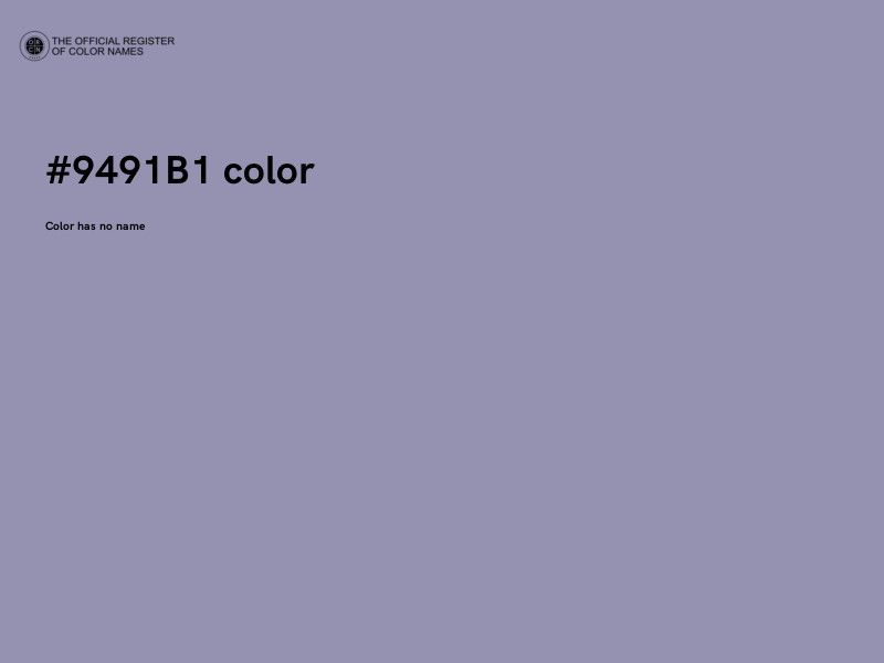 #9491B1 color image