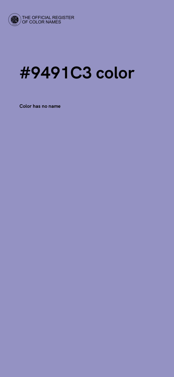 #9491C3 color image