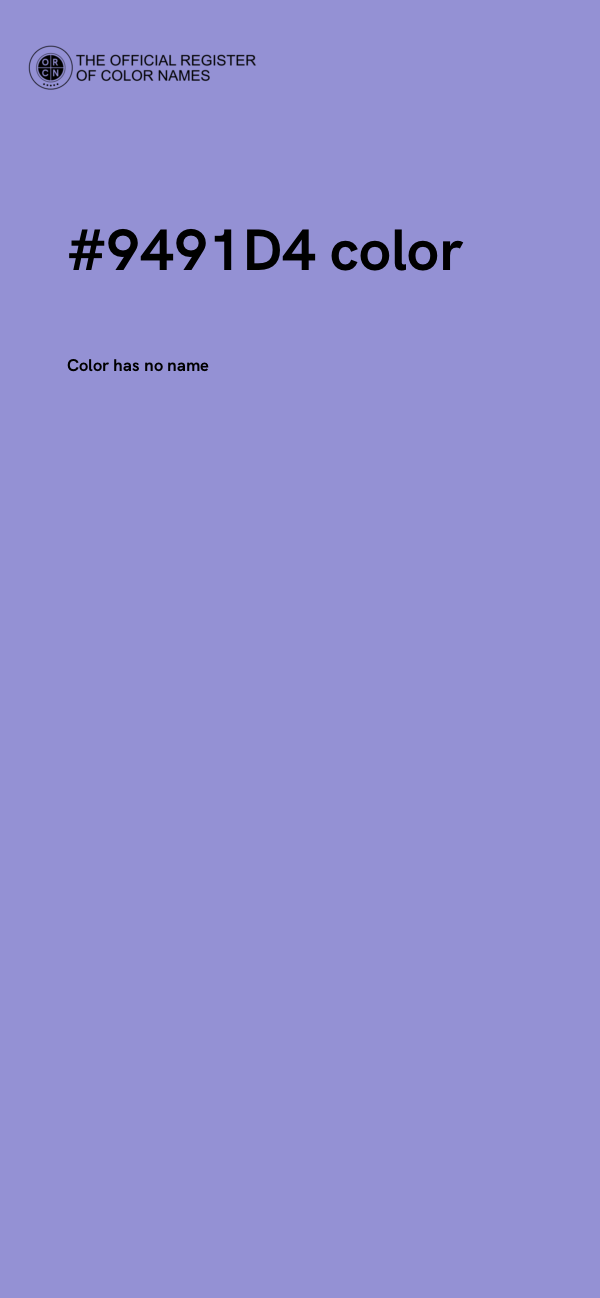 #9491D4 color image