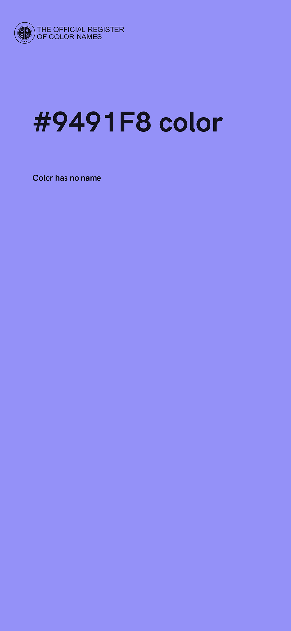 #9491F8 color image