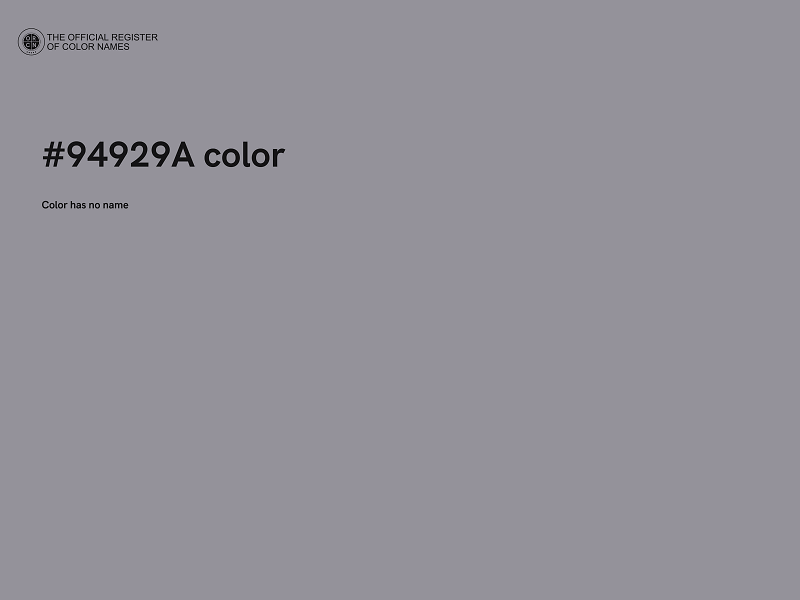 #94929A color image