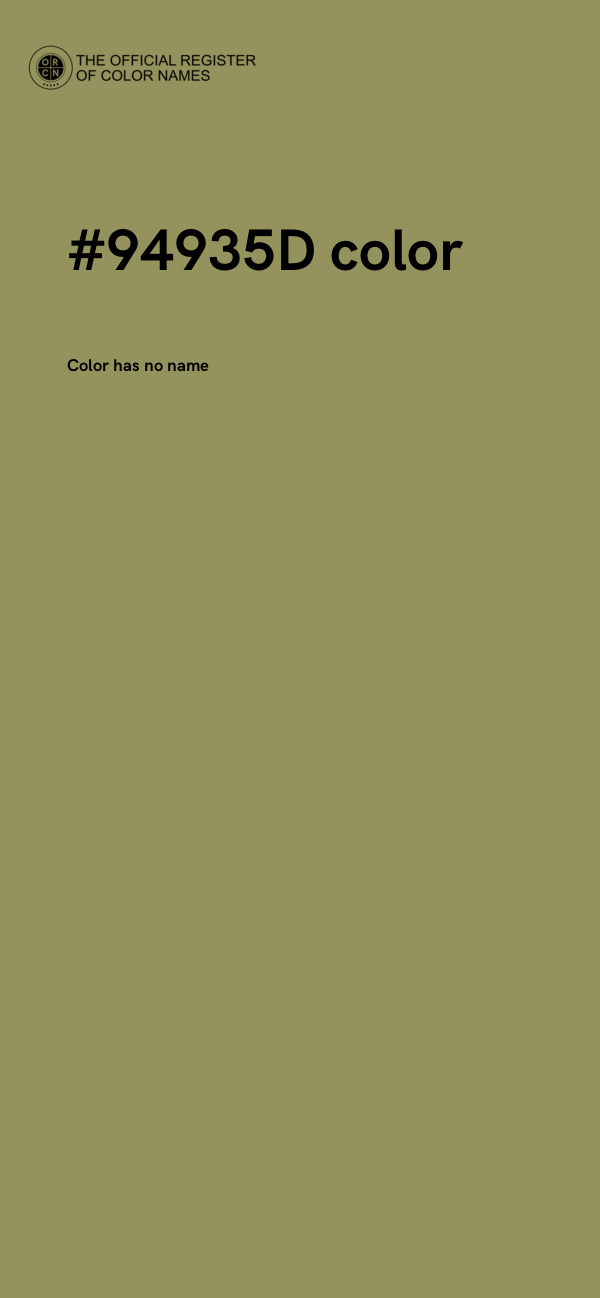 #94935D color image