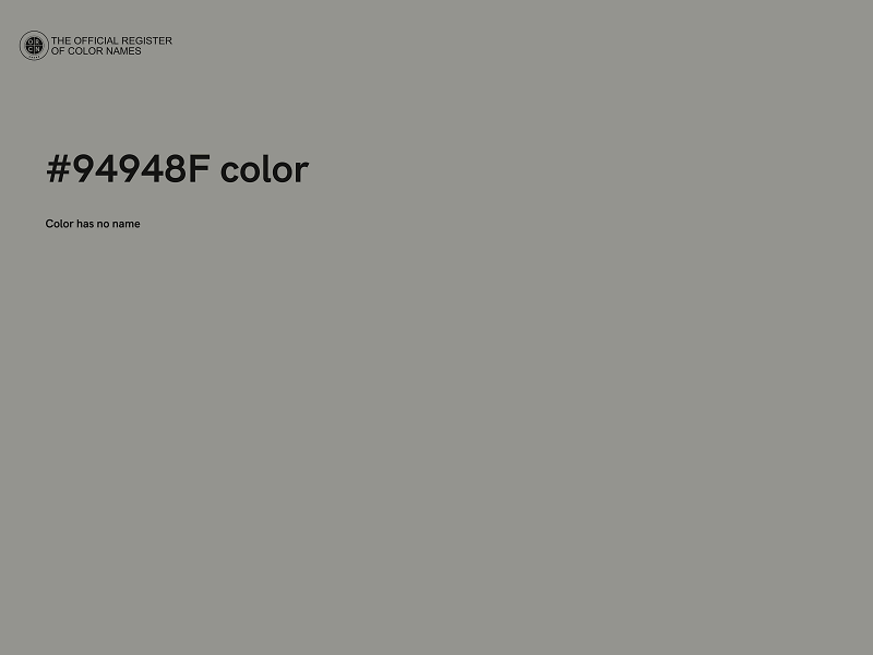 #94948F color image