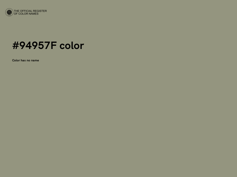 #94957F color image