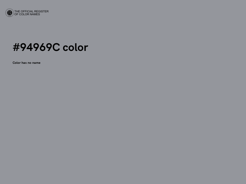 #94969C color image