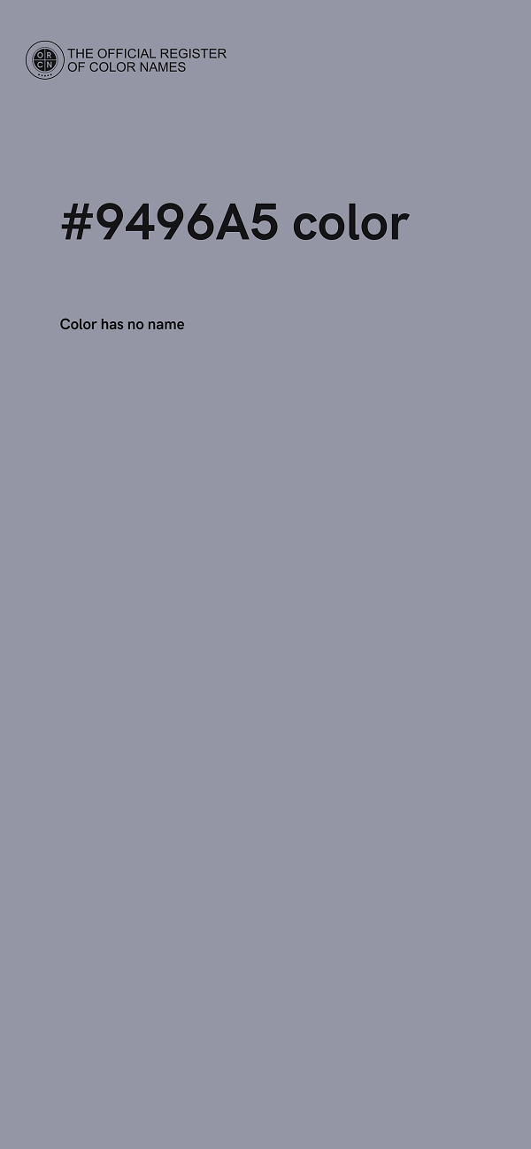 #9496A5 color image