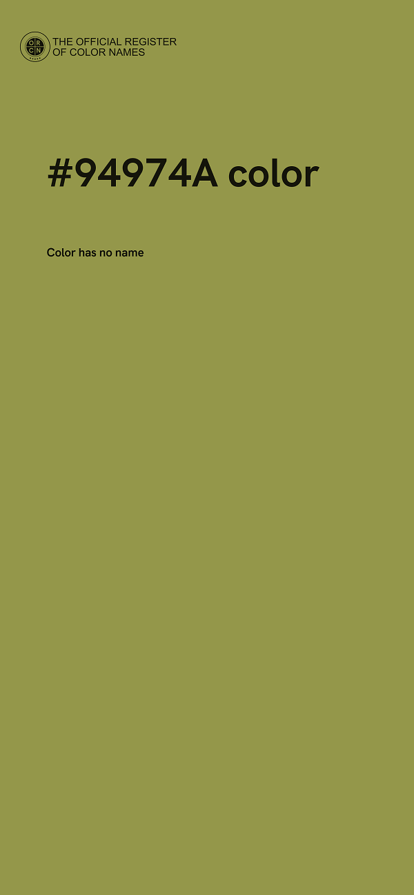 #94974A color image