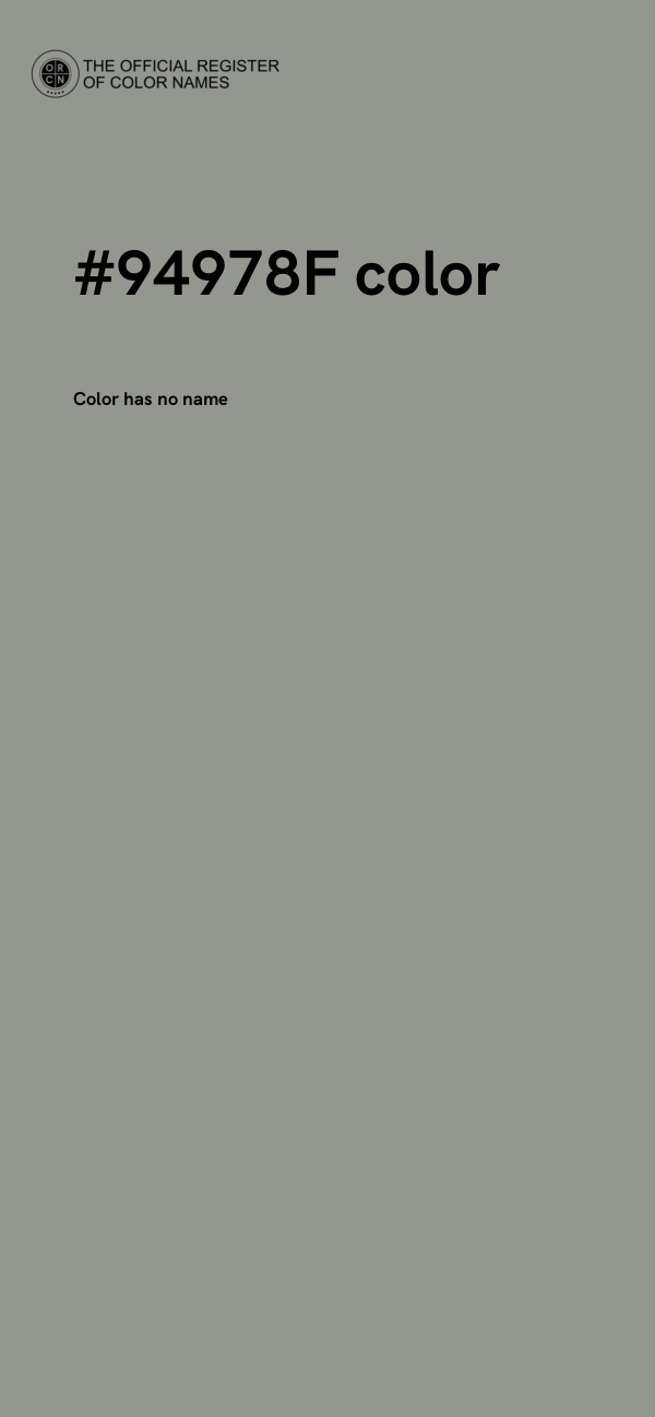 #94978F color image