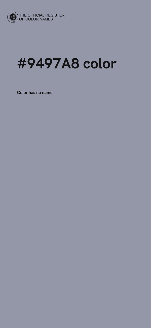 #9497A8 color image
