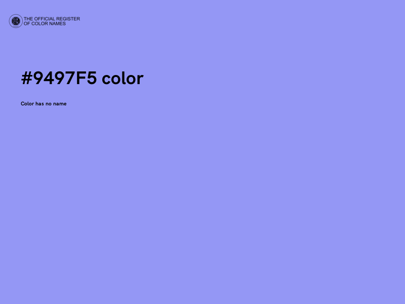 #9497F5 color image