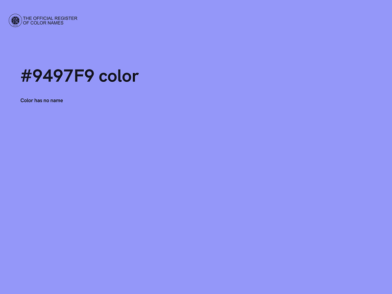 #9497F9 color image