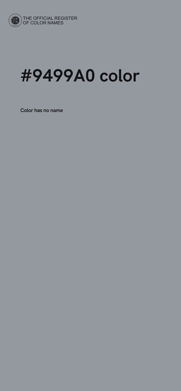 #9499A0 color image