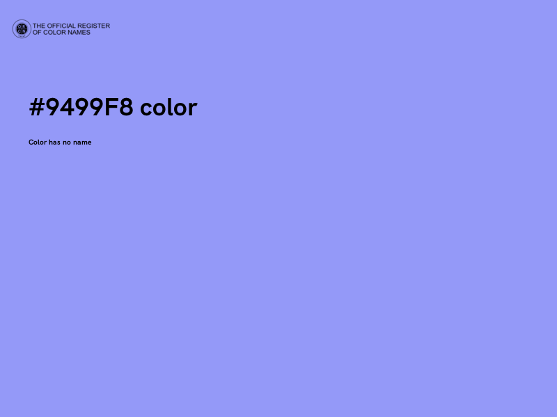 #9499F8 color image