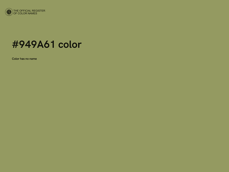 #949A61 color image