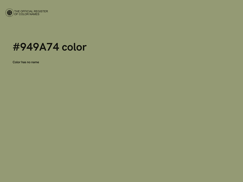 #949A74 color image