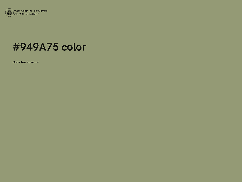 #949A75 color image