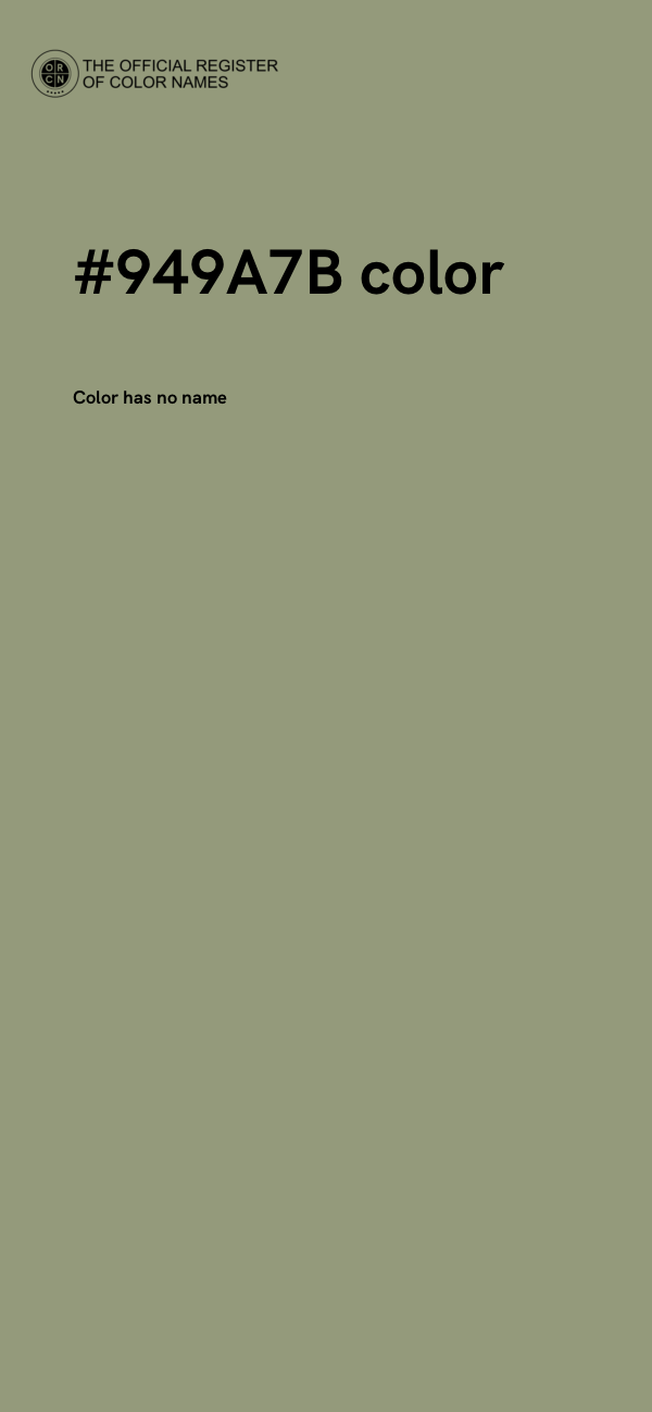 #949A7B color image