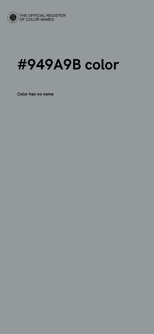 #949A9B color image