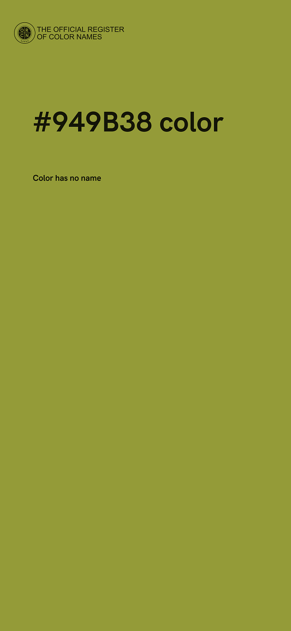 #949B38 color image