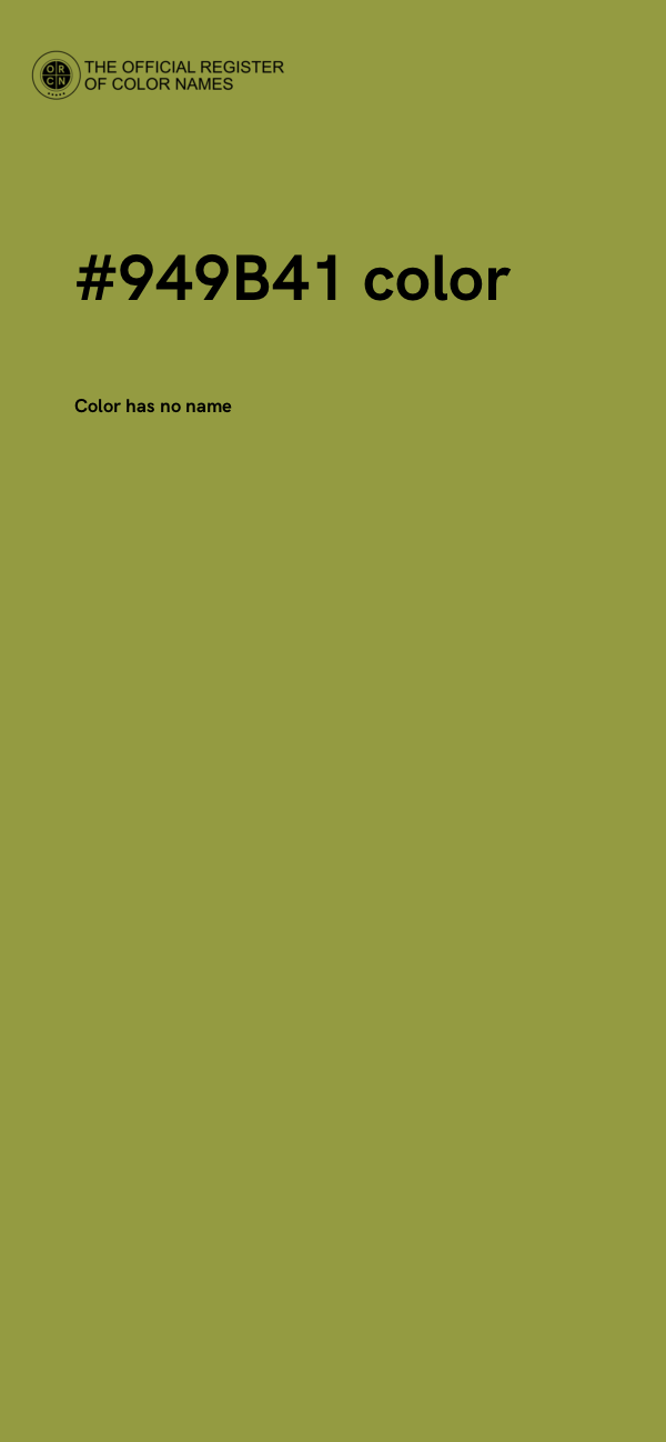 #949B41 color image