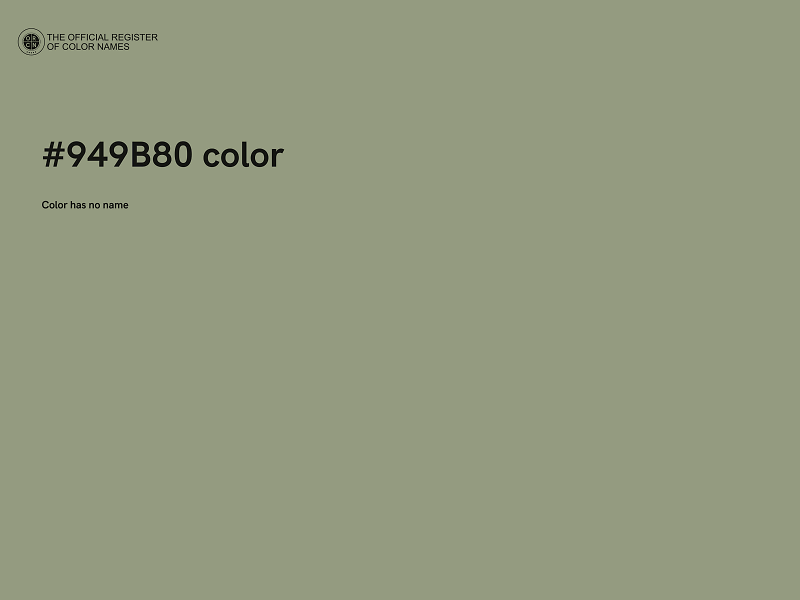 #949B80 color image