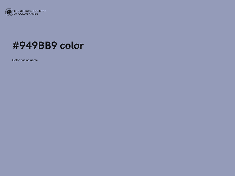#949BB9 color image
