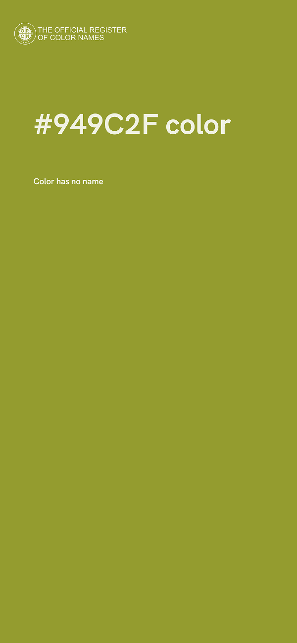#949C2F color image