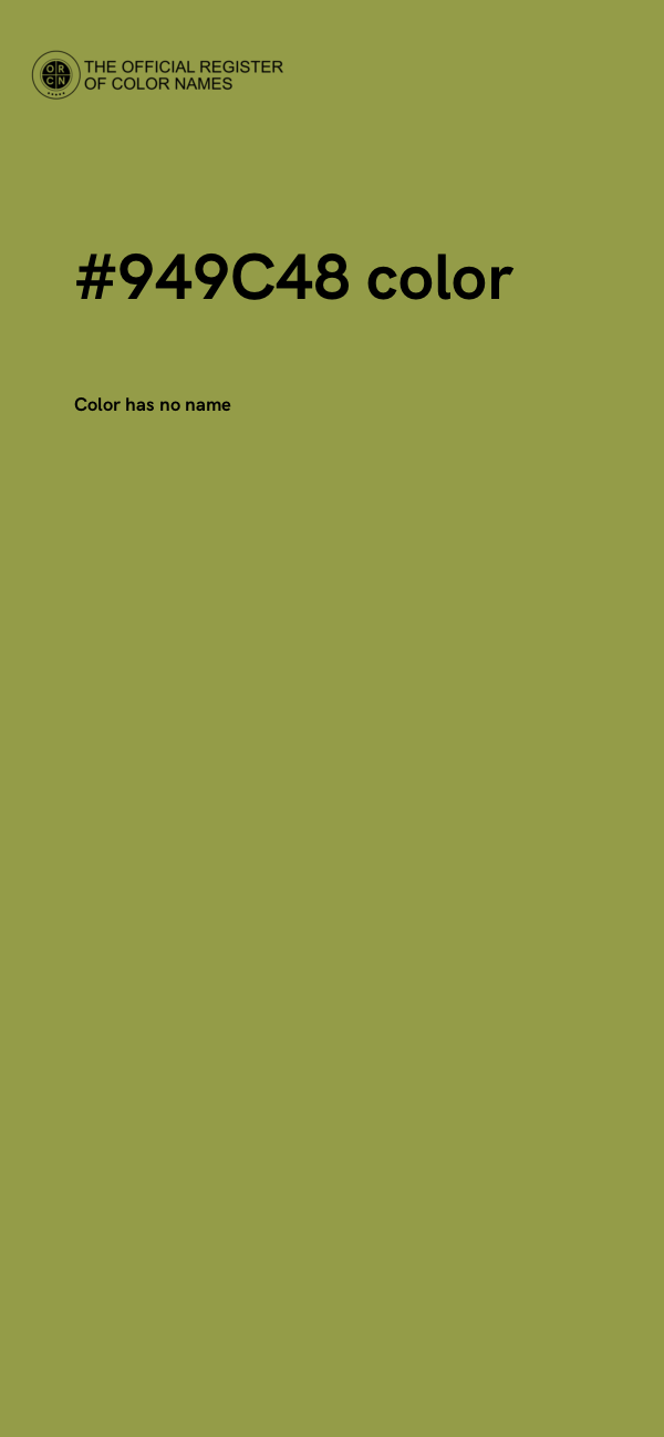 #949C48 color image