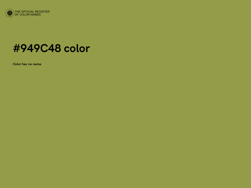 #949C48 color image