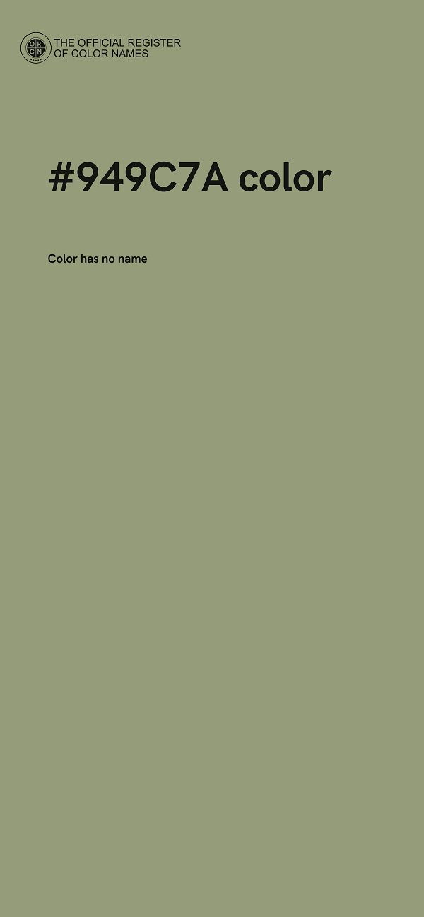 #949C7A color image