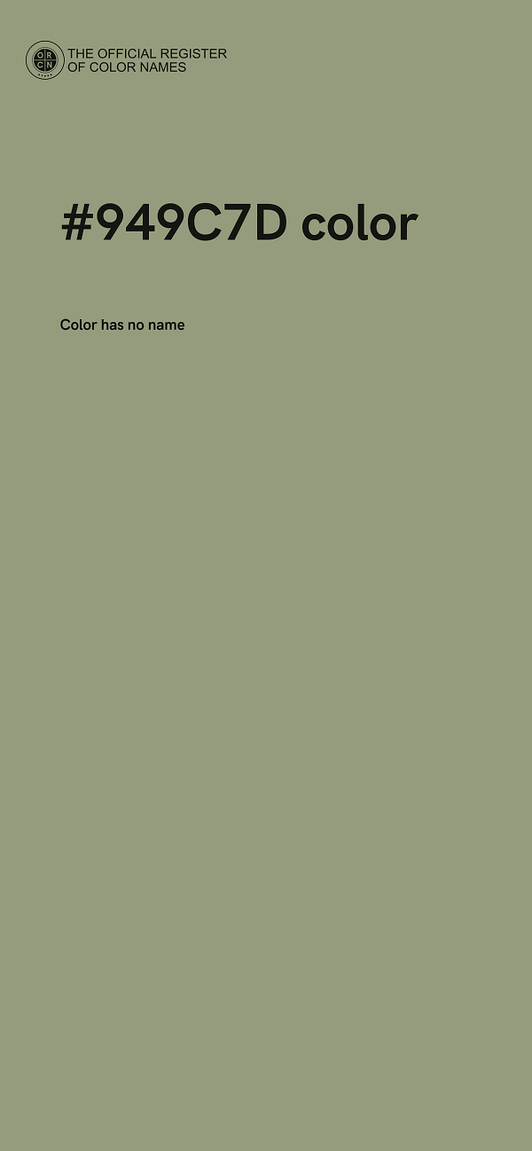 #949C7D color image