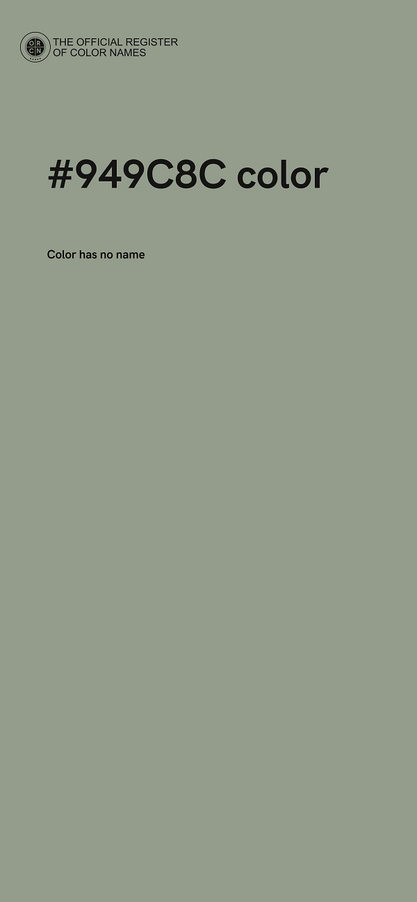 #949C8C color image