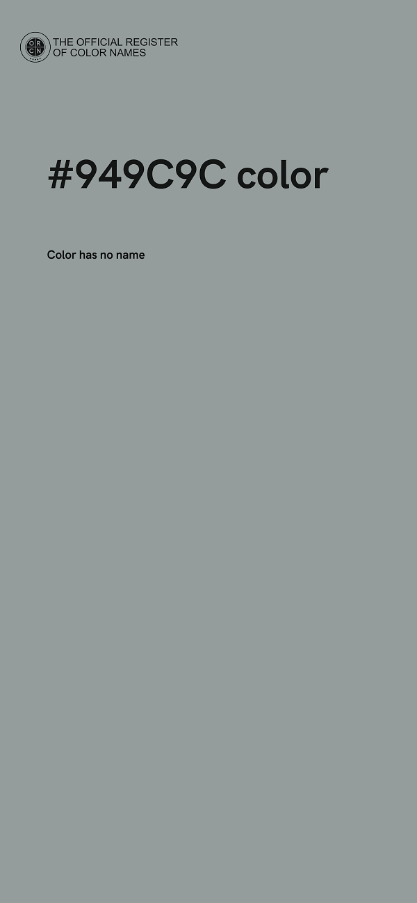 #949C9C color image