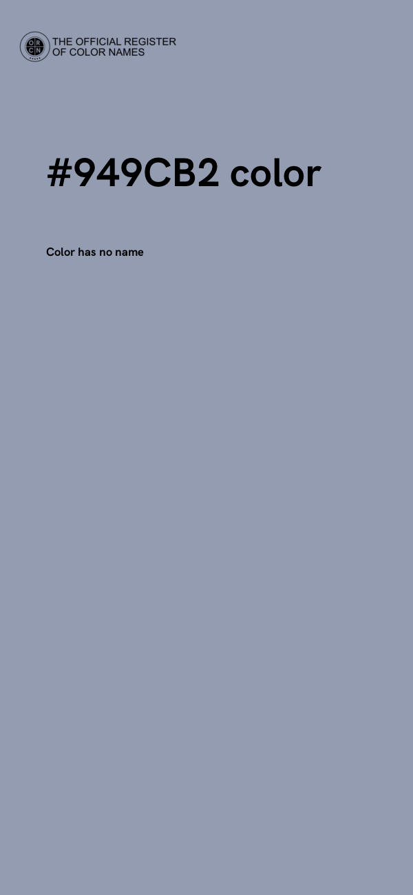 #949CB2 color image