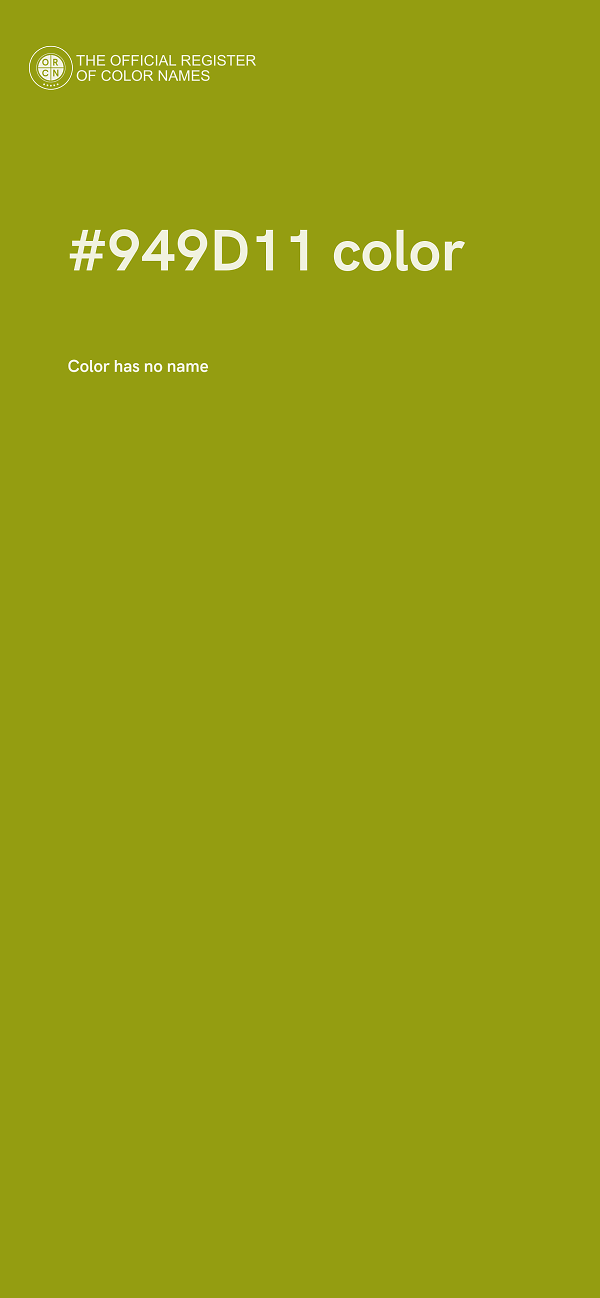 #949D11 color image