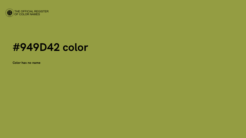 #949D42 color image