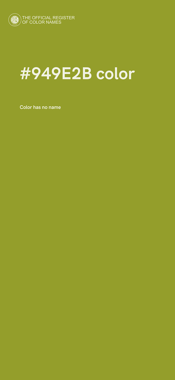 #949E2B color image