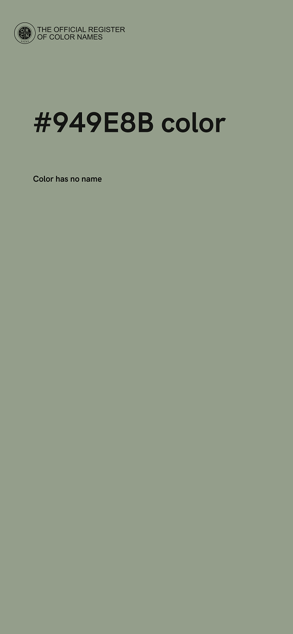 #949E8B color image